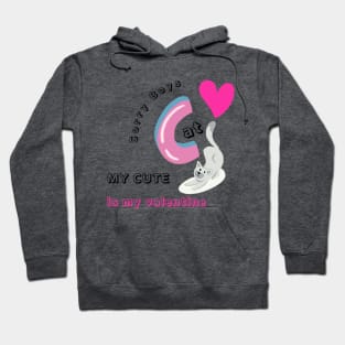 SORRY BOYS MY CUTE CAT IS MY VALENTINE Hoodie